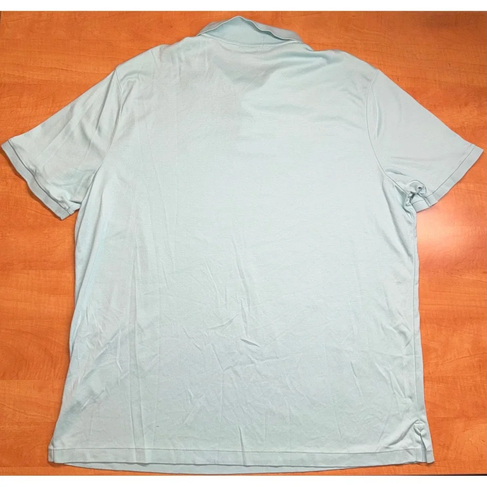 Polo Ralph Lauren Mens XXL Classic Fit Short Sleeve Polo Shirt Light Blue Aqua